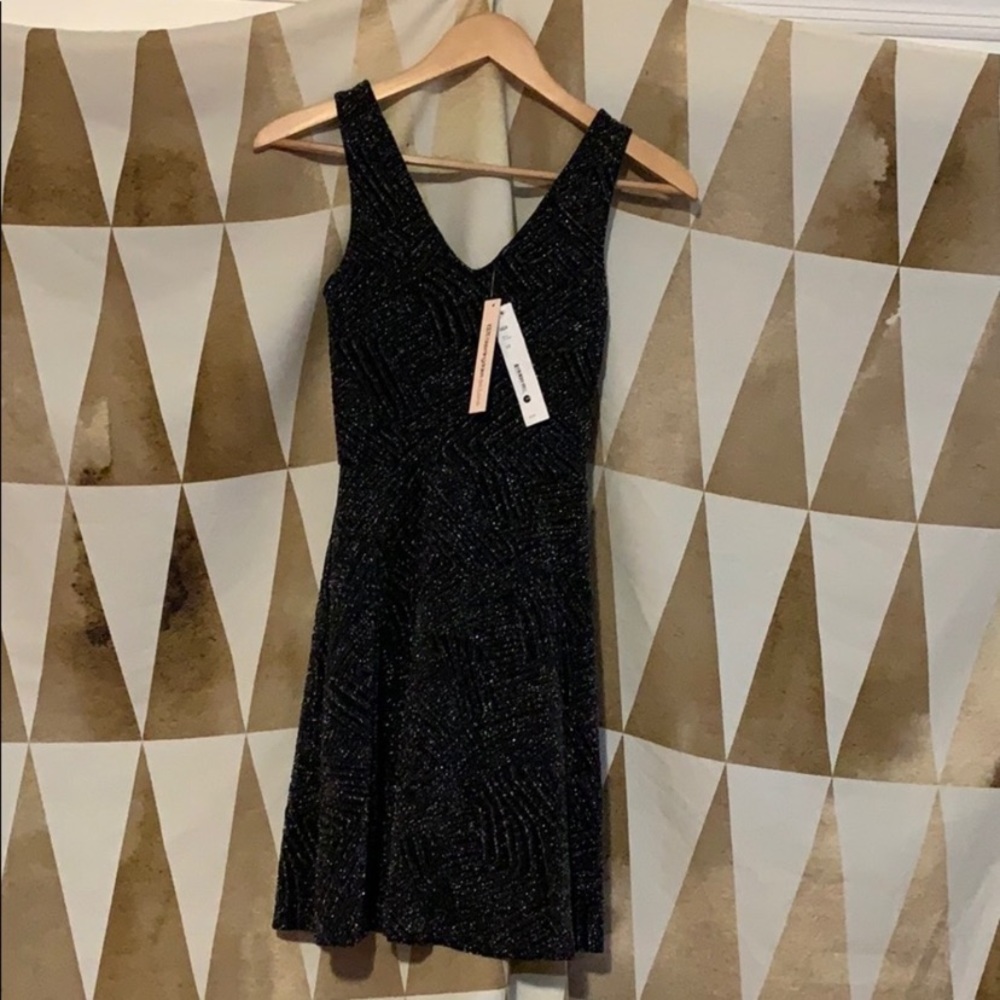 Charcoal grey party dress with sparkles. NWT!